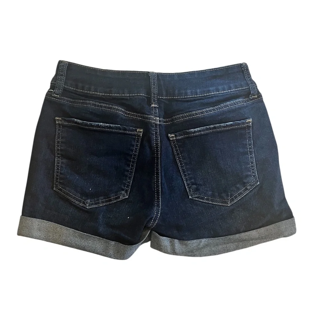 SO Dark Wash High-Waist Denim Shorts | Size 3 - Picture 2 of 4